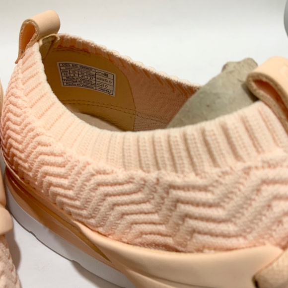 UGG Women’s Willows Sneakers Peach Knit Trainers COMFORTABLE FLAT SHOES 10 - Picture 11 of 11